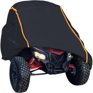 imageStarknightMT UTV Cover 2 Seater Full Cover Compatible with Can Am Maverick X3 Turbo  900 Kawasaki CFMOTO RZR Talon SXS HeavyDuty All Weather Protection Cover 23 Seater23 Seater