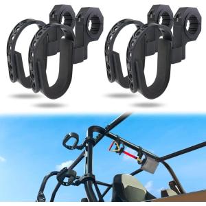imageStarknightMT UTV Gun Holder 2 Sets  Roll Bar Gun Tool Racks Fits 1quot 15quot175quot and 2quot Roll Bar Compatible with Polaris RZR Ranger CanAm Kawasaki Snowmobile Golf Cart
