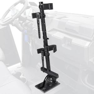 imageStarknightMT UTV Gun Holder UTV Gun Rack Stand Up Gun Mount Compatible with Polaris Ranger RZR Golf Cart General Defender Pioneer Teryx Mule UTV