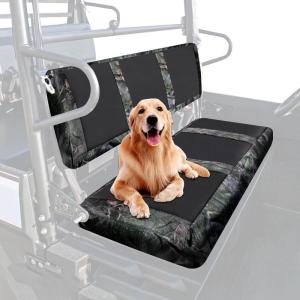 imageStarknightMT UTV Mule Pro Seat Covers 1680D Compatible with Kawasaki Mule PROFXT FX DXT DX 20152023 Waterproof Bench Seat Covers Camouflage AccessoriesCamouflage Spell Black