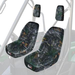 imageStarknightMT UTV Rhino Seat Covers WaterResistant Seat Covers Compatible with Rhino 700 660 450 20042021 1680D Fabric BlackCamo