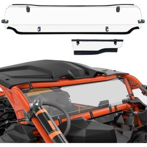 imageStarknightMT X3 Rear Windshield X3 Back Window Windscreen Compatible with 20172025 Can Am Maverick X3ampamp X3 Max Except for XMR Models Heavy Duty Clear