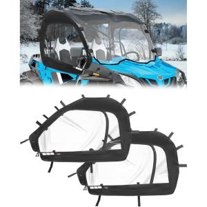 imageStarknightMT ZForce Cab Enclosure Soft Upper Doors with Zippered Windows Compatible with CFMOTO ZForce 800 EXTrail20192022 Zforce 100020182019Windproof Soft Windshield for Easy to Get onoff