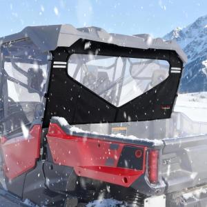 imageStarknightMT Zippered Pioneer 1000 Back Window Compatible with Pioneer 1000 3P 6P 20162024 Waterproof Mid Panel Reflective Strips Design Replace 0SR95HL8211B Pioneer 1000 6 Accessories