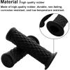 imageMotorcycle Non Slip Retro Rubber Handlebar Comfortable Handlebar 78quot 22mm 1quot 24mm Rubber Handle GripsBlack