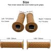 imageMotorcycle Non Slip Retro Rubber Handlebar Comfortable Handlebar 78quot 22mm 1quot 24mm Rubber Handle GripsYellow