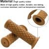 imageMotorcycle Non Slip Retro Rubber Handlebar Comfortable Handlebar 78quot 22mm 1quot 24mm Rubber Handle GripsYellow