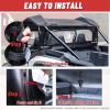 imageStarknightMT 2024 RZR XP 1000 Soft Rear Windshield Compatible with 2024 2025 Polaris RZR XP 1000XP 4 1000 Back Dust Panel Waterproof Back Window with Zipper Block Wind Winter Accessories