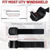 imageStarknightMT 4PCS UTV Windshield Clamps Adjustable Universal Windshield Clamp Strap Kit Compatible with Polaris RZR Ranger General Maverick x3 Commander Defender Teryx Talon Pioneer Uforce