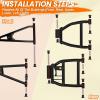 imageStarknightMT Control Arm Bushing Kit Replacement AArm Bushing Kit Compatible with 2013 Polaris Ranger XP 900XP 900 Crew 20172018 Polaris Ranger XP 1000 Crew 20152018 Polaris Ranger 1000 Diesel