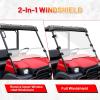 imageStarknightMT Front Windshield Compatible with Kawasaki Mule 3000 3010 20032013 Scratchresistant Clear Full Windscreen for UTV Hard Coated 2in1 PC Window Heavyduty Panel AntiUV Accessories