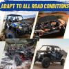 imageStarknightMT Hard Aluminum Roof Top Compatible With Polaris RZR XP4 1000 20142023 XP 4 Turbo 20162021 ampamp 4 900 20152017  4Seater AllWeather Protection Durable Black Coating