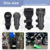 imageStarknightMT Kids Dirt Bike Elbow Knee Pads Protective Shin Guards Gear Set for Youth Motorcycle Motocross Mountain Biking Skateboard Skiing Skating Black 4pcsBlack