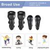 imageStarknightMT Kids Dirt Bike Elbow Knee Pads Protective Shin Guards Gear Set for Youth Motorcycle Motocross Mountain Biking Skateboard Skiing Skating Black 4pcsBlack