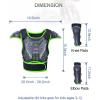 imageStarknightMT Kids Dirt Bike Gear  Youth Motorcycle Gear Riding Protective Motocross Armor Suit Chest Protector for Boys Girls Biking Cycling Skating OffRoadGreen