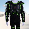 imageStarknightMT Kids Dirt Bike Gear  Youth Motorcycle Riding Protective Gear Motocross Armor Suit Chest Protector for Boys Girls Mountain Biking CyclingLight Green