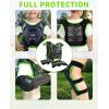 imageStarknightMT Kids Dirt Bike Gear  Youth Motorcycle Riding Protective Gear Motocross Armor Suit Chest Protector for Boys Girls Mountain Biking CyclingLight Green