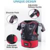 imageStarknightMT Kids Motorcycle Armor Suit Dirt Bike Gear Riding Protective Chest Spine Back Protector Shoulder Arm Elbow Knee Protector Pads for Cycling SkateboardSkiingSkatingOffRoadRed