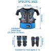 imageStarknightMT Kids Motorcycle Armor Suit Dirt Bike Gear Riding Protective Chest Spine Back Protector Shoulder Arm Elbow Knee Protector Pads for Cycling SkateboardSkiingSkatingOffRoadBlue