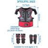 imageStarknightMT Kids Motorcycle Armor Suit Dirt Bike Gear Riding Protective Chest Spine Back Protector Shoulder Arm Elbow Knee Protector Pads for Cycling SkateboardSkiingSkatingOffRoadRed