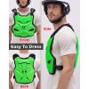 imageStarknightMT Motorcycle Chest Armor Lightweight Adult Men Motocross Chest Protector Adjustable Body Armor Vest for Motocross Riding Road Racing Cycling Skiing Skating Easywear Chest GuardGreen