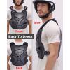 imageStarknightMT Motorcycle Chest Armor Lightweight Adult Men Motocross Chest Protector Adjustable Body Armor Vest for Motocross Riding Road Racing Cycling Skiing Skating Easywear Chest GuardBlack