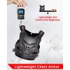 imageStarknightMT Motorcycle Chest Armor Lightweight Adult Men Motocross Chest Protector Adjustable Body Armor Vest for Motocross Riding Road Racing Cycling Skiing Skating Easywear Chest GuardBlack