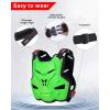imageStarknightMT Motorcycle Chest Armor Lightweight Adult Men Motocross Chest Protector Adjustable Body Armor Vest for Motocross Riding Road Racing Cycling Skiing Skating Easywear Chest GuardGreen