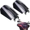 imageStarknightMT Motorcycle Handguards Black Coffin Cut Stainless Steel Hand Guards Compatible with 20062022 Touring Models Road Glide Street Glide Road45inch for hydraulic clutch style