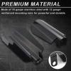 imageStarknightMT Motorcycle Handguards Black Coffin Cut Stainless Steel Hand Guards Compatible with 20062022 Touring Models Road Glide Street Glide Road45inch for hydraulic clutch style