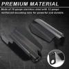 imageStarknightMT Motorcycle Handguards Black Coffin Cut Stainless Steel Hand Guards Compatible with 20062022 Touring Models Road Glide Street Glide Road45inch for cable clutch style