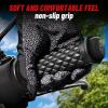 imageStarknightMT Motorcycle Vintage Non Slip Handlebar Grips 78quot 22mm 1quot 24mm Rubber Handle Grips Open EndBlack