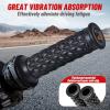 imageStarknightMT Motorcycle Vintage Non Slip Handlebar Grips 78quot 22mm 1quot 24mm Rubber Handle Grips Open EndBlack