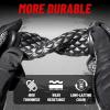 imageStarknightMT Motorcycle Vintage Non Slip Handlebar Grips 78quot 22mm 1quot 24mm Rubber Handle Grips Open EndBlack