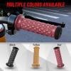 imageStarknightMT Motorcycle Vintage Non Slip Handlebar Grips 78quot 22mm 1quot 24mm Rubber Handle Grips Open EndBrown