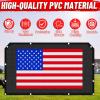 imageStarknightMT Pioneer Back Window  Compatible with Pioneer 1000 10005 10006 700 7004 500 520 Rear Dust Screen Windshield Mesh Net SeeThrough Design Old Glory Flag Print Pioneer Accessories