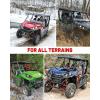 imageStarknightMT TERYX Soft Rear Window Rainproof Back Window Compatible with 20132025 KAWASAKI TERYX 4 800 Dustproof UTV Back Windshield Dust Panel Accessories