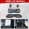 imageStarknightMT UTV Pioneer Seat Cover Bench Cover Compatible with Pioneer 700 7004 20142025 AntiUV Waterproof AntiScratch 1680D Fabric Upgrade Wider Straps Durable BlackCamo