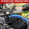 imageStarknightMT UTV Pioneer Seat Cover Bench Cover Compatible with Pioneer 700 7004 20142025 AntiUV Waterproof AntiScratch 1680D Fabric Upgrade Wider Straps Durable BlackBlack