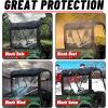 imageStarknightMT UTV Soft Rear Window with Zipper Compatible with Rhino 450660700 Massimo MSU500 Hisun 500700 Axis Cub Cadet Challenger Bennche Rhino Accessoriess