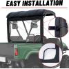 imageStarknightMT UTV Soft Rear Window with Zipper Compatible with Rhino 450660700 Massimo MSU500 Hisun 500700 Axis Cub Cadet Challenger Bennche Rhino Accessoriess