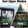imageStarknightMT UTV Soft Rear Window with Zipper Compatible with Rhino 450660700 Massimo MSU500 Hisun 500700 Axis Cub Cadet Challenger Bennche Rhino Accessoriess