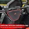 imageStarknightMT UTV Storage Bag Compatible with Polaris RZR XP 4 1000 2024 2025 Center Seat Bag Installed Between the Front and Rear Seats Triangle Cab Pack Cargo Pocket Gear Bag Tool Pouch Organizer