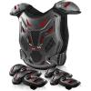 imageStarknightMT Kids Dirt Bike GearUpgraded Thicken Shell Youth Motorcycle Riding Professional Protective Gear Chest Protector Armor Suit for Motocross Cycling OffRoad Motorcycle Dirt Bike Kid BlueRed