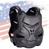 imageStarknightMT Motorcycle Chest Armor Lightweight Adult Men Motocross Chest Protector Adjustable Body Armor Vest for Motocross Riding Road Racing Cycling Skiing Skating Easywear Chest GuardBlack