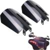 imageStarknightMT Motorcycle Handguards Black Coffin Cut Stainless Steel Hand Guards Compatible with 20062022 Touring Models Road Glide Street Glide Road45inch for hydraulic clutch style
