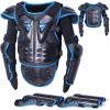 imageStarknightMT Upgraded Kids Motorcycle Armor Suit Teen Dirt Bike Gear Riding Protective Set for Cycling Skateboarding Skiing Skating OffRoad RedBlue