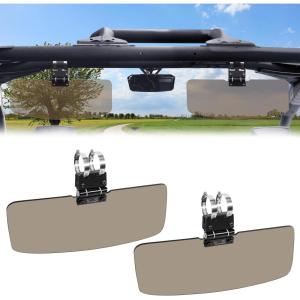 imageStarknightMT 2 Packs UTV Sun Visor for 152 Roll Bars Sun Protection Visors Compatible with Polaris RZR Can am Maverick X3 Commander Kawasaki Mule Pioneer 1000