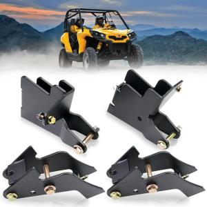 imageStarknightMT Commander Lift Kit UTV Lift Kit Compatible with Commander 800 and Commander 1000 For 25 inches Extra Ground Clearance Made of Heavy Duty Carbon Steel with CNC Cut Black