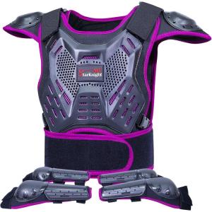 imageStarknightMT Kids Dirt Bike Gear  Youth Motorcycle Gear Riding Protective Motocross Armor Suit Chest Protector for Boys Girls Biking Cycling Skating OffRoadPurple